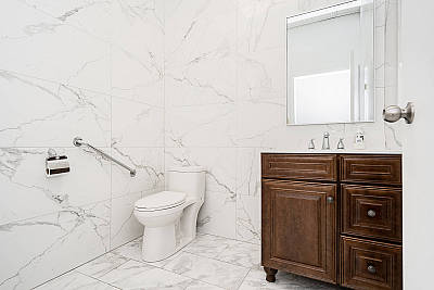 Hospital grade washroom for our precious North End Dental Clinic patients